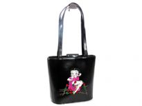 Betty Boop PVC Bucket Bag made with PU(polyurethane). With magnetic closure and double handle. 