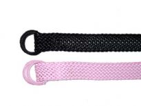 Ladies Belt has a braided like texture.