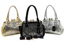 Fashion handbag studded with Rhinestones