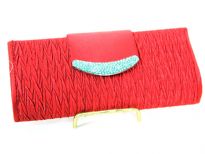 Crochet Satin Evening Bag