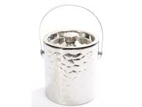 Hammered Stainless Steel Ice Bucket
