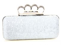 Metal frame evening bag