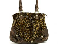 Animal Print Velvet Handbag