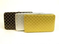 Metallic Frame Clutch/Wallet