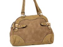 Stone Wash PU Handbag<br> Strap Drop - 8.5 inches