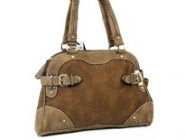 Stone Wash PU Handbag<br> strap Drop - 8.5 inches