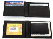 Carry your money in style. This is a genuine leather magnetic money clip, 6 credit card, and 1 ID holder. As this is genuine leather, please be aware that there will be some small creases and nicks in the leather but the wallet are all brand new.