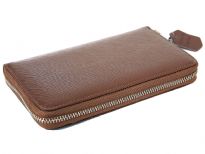 Leather ladies zipper wallet