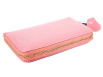 leather ladies zipper wallet