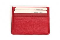 Genuine leather credit card wallet