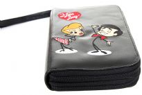 I Love Lucy licensed double all round zipper organizer wallet.