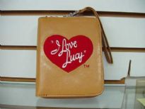 I Love Lucy Heart Wallet has zipper made with PU (Polyurethane). 