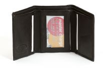 Carry your money in style. This is a double bill genuine leather trifold mens wallet. It features 6 credit card slots, 2 ID Window. As this is genuine leather, please be aware that there will be some small creases and nicks in the leather but the wallet are all brand new.