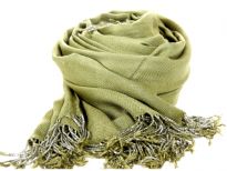 Rayon Pashmina shawl with beaded fringes