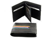 Genuine leather bi-fold men wallet