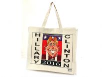 100% cotton canvas reusable shopping bag