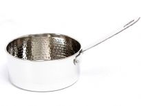 Stainless Steel Hammered Sauce Pan Dish - 5 inches