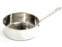 Hammered Stainless Steel Sauce Pan Dish