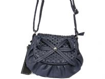 Faux leather shoulder Bag. Top zipper closing.