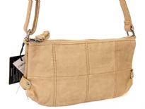 PU Double Zip Top Messenger Bag