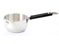 Aluminum Sauce Pan with Plastic coated Heavy Duty SS Wire Handle Riveted for Long Life. Made In India