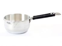 Aluminum Sauce Pan with Plastic coated Heavy Duty SS Wire Handle Riveted for Long Life. Made In India