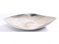 Hammered Stainless Steel Boat Shaped Tray