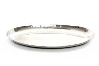 Hammered Stainless Steel Oval Tray