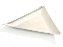 Hammered Stainless Steel Triangular Tray