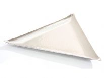 Hammered Stainless Steel Triangular Tray
