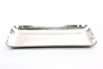 Hammered Stainless Steel Rectangular Tray