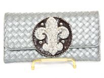 Fleur De Liz check book wallet