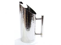 Hammered Stainless Steel Water Pitcher.