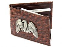 Genuine leather bi-fold men wallet