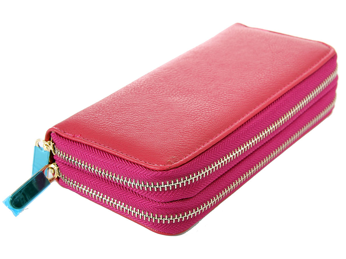 Wholesale Handbags #877pl-rs 2 Zipper PVC Ladies wallet