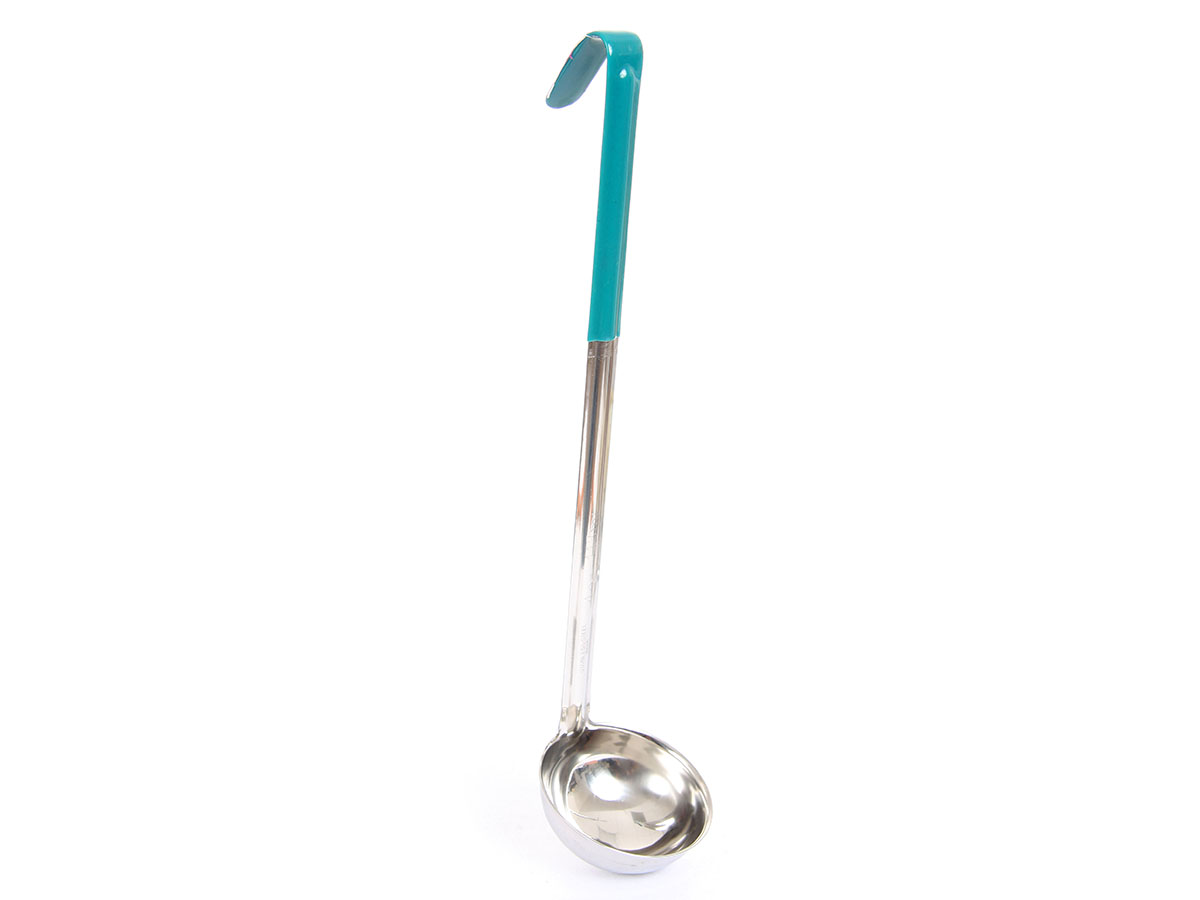 Color Coded Stainless Steel Measuring 1 Piece Ladle - Green