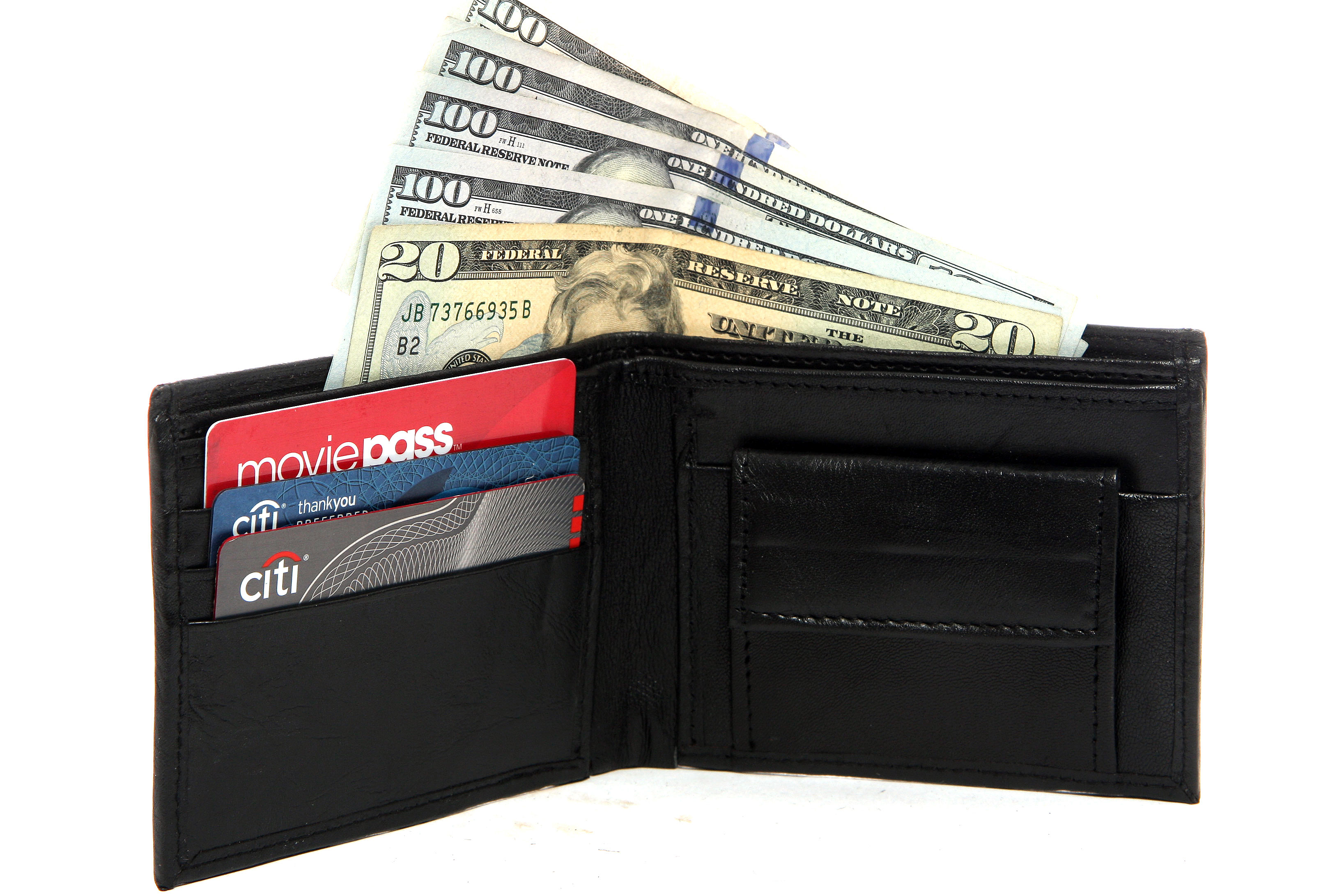 New Leather Men's Slim Wallet Credit Card ID Holder Coin Pocket Mens Wallet
