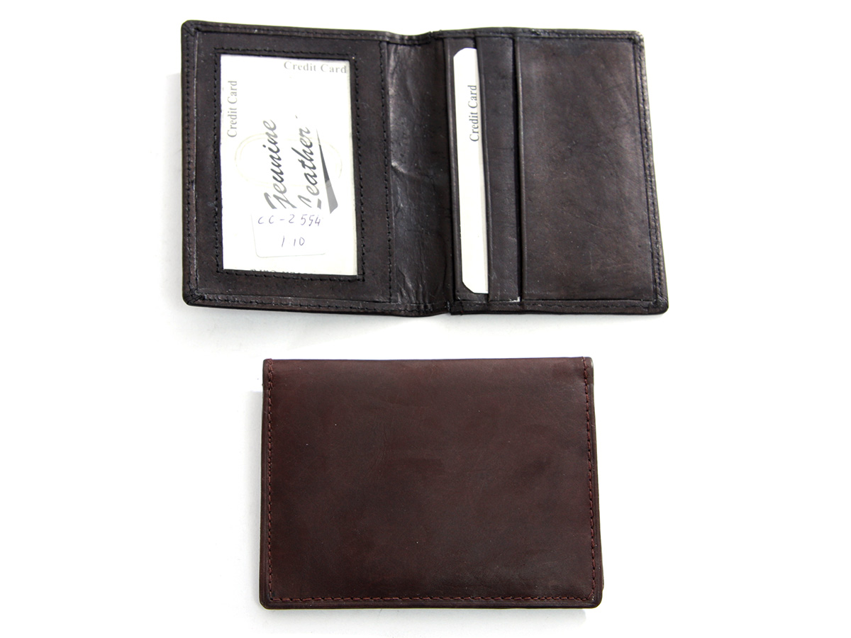 Men's Men Wallets in Black 3 x 4 inches cc2554 Leather Wallet