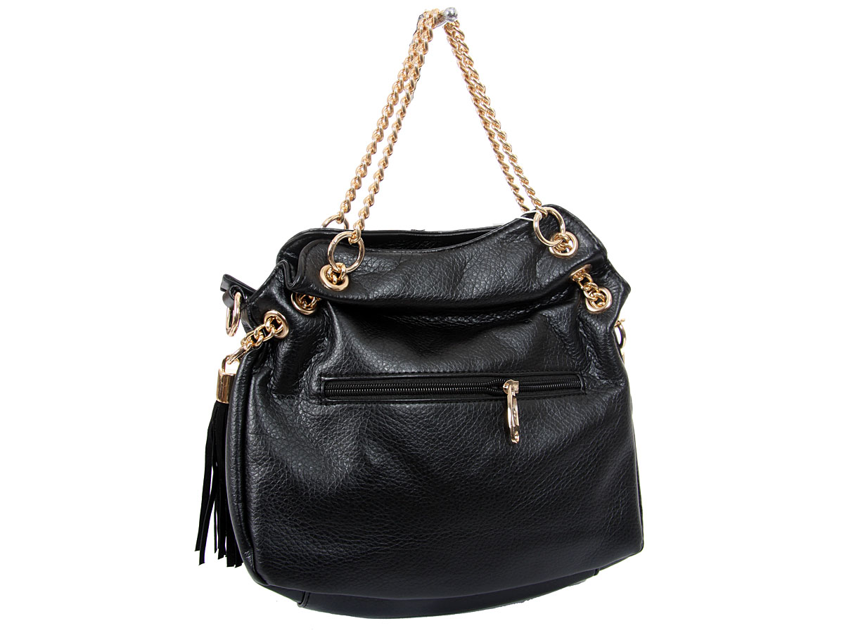 Wholesale Handbags #f806-bk Studs and Rhinestones studded metal chain ...