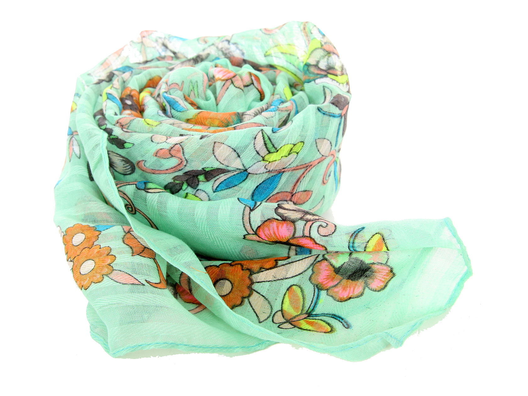 botanical print scarves & wraps