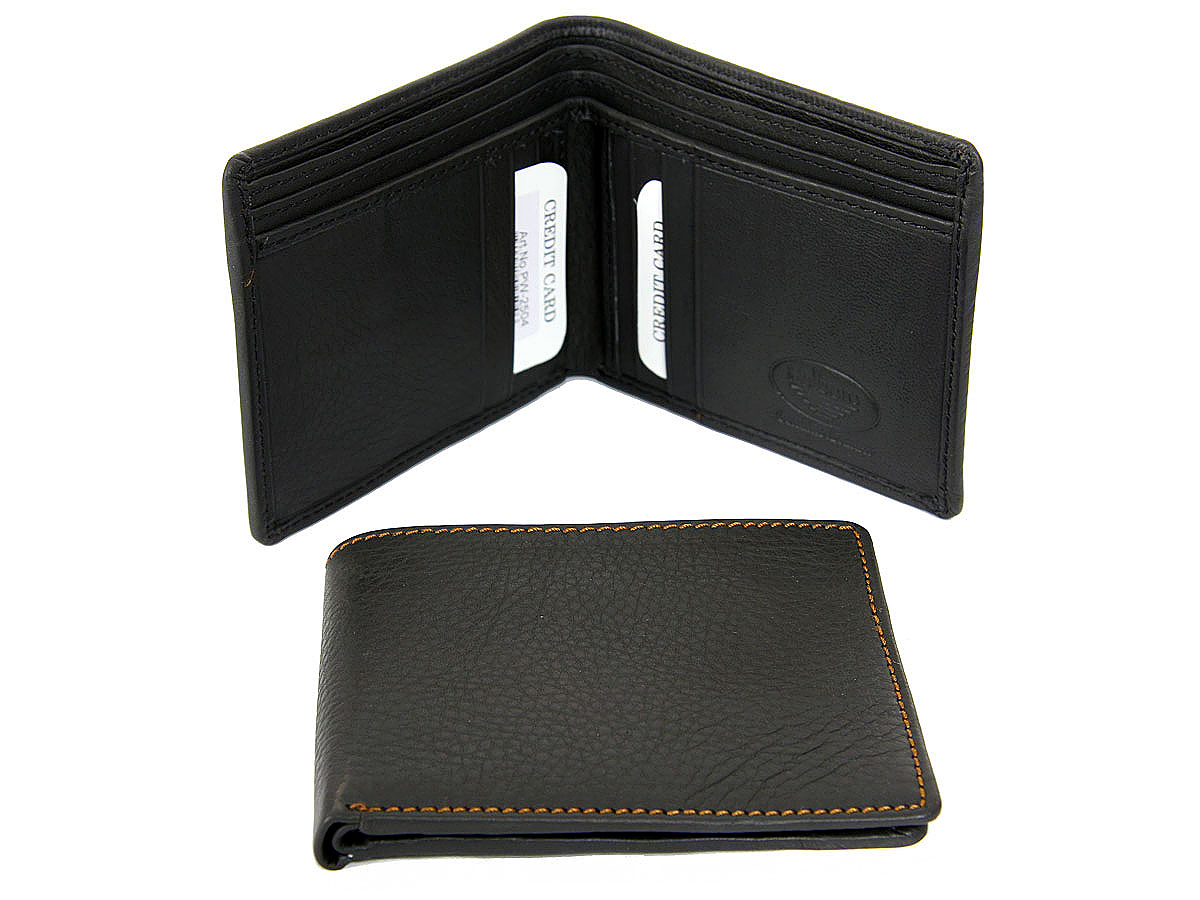 Men Wallet Bifold CMP 01 CAMARO Large C Black Gray Orange Trucker Logo Genuine 